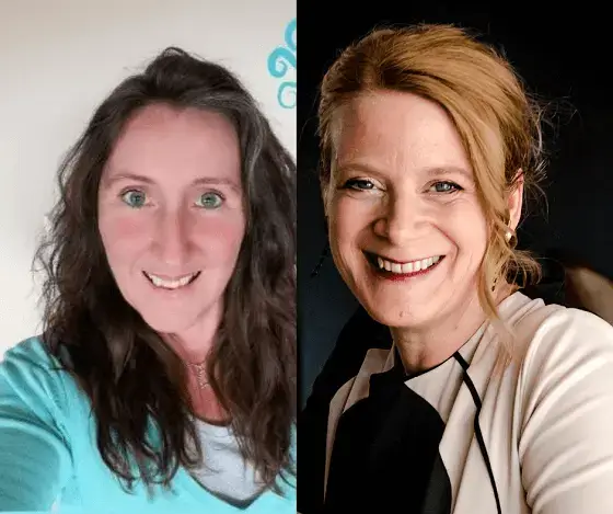 Annelies Delmoitie and Astrid Van den Maagdenberg, speakers at the Freelance Business Masterclass about virtual assistants.